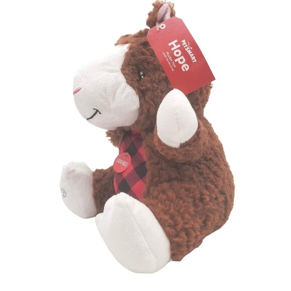 NWT FS 2023 PetSmart Hope The Hamster Holiday Plush Stuffed Dog Toy 10” - Picture 2 of 6